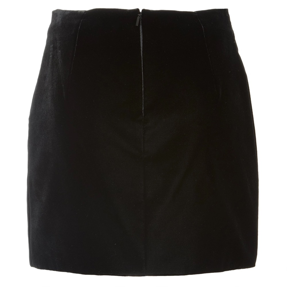 Saint Laurent Mini Black Velvet Women's Skirt 38FR - Picture 2 of 7